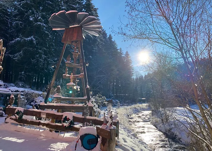 酒店 Erlebnishotel & Restaurant Fichtenhaeusel Am Poehlagrund 3*