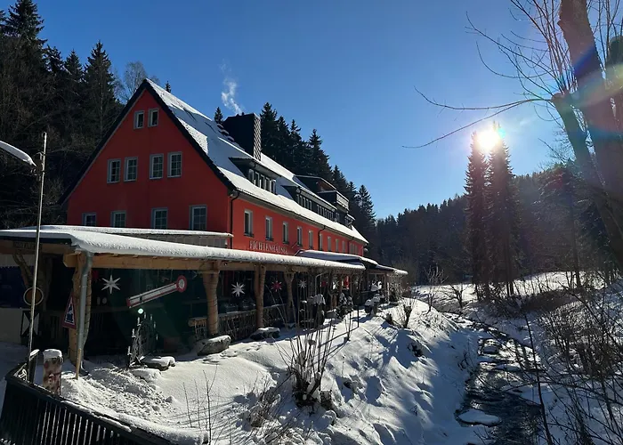 酒店 Erlebnishotel & Restaurant Fichtenhaeusel Am Poehlagrund